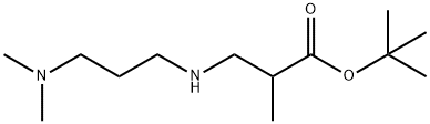 tert-butyl 3-{[3-(dimethylamino)propyl]amino}-2-methylpropanoate structure