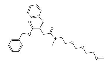 benzyl (2R)-2-benzyl-3[[[2-[(methoxyethoxy)methoxy]ethyl]methylamino]carbonyl]propionate Structure