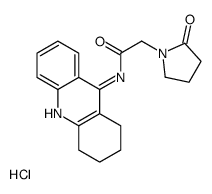 2-(2-oxopyrrolidin-1-yl)-N-(1,2,3,4-tetrahydroacridin-9-yl)acetamide,hydrochloride结构式