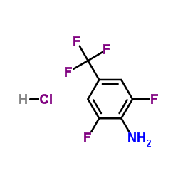 2,6-difluoro-4-(trifluoromethyl)aniline,hydrochloride结构式