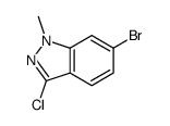 6-bromo-3-chloro-1-methyl-1H-indazole structure