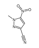 1-methyl-5-nitro-1H-pyrazole-3-carbonitrile结构式