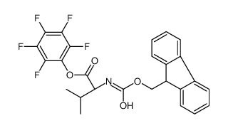 N-[芴甲氧羰基]-D-缬氨酸五氟苯基酯结构式