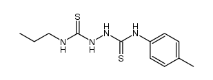 1-propyl-6-tolyl-2,5-dithiobiurea结构式