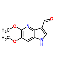 5,6-Dimethoxy-1H-pyrrolo[3,2-b]pyridine-3-carbaldehyde Structure