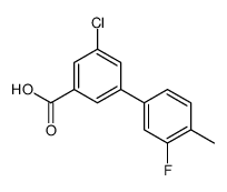 3-chloro-5-(3-fluoro-4-methylphenyl)benzoic acid结构式