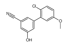 3-(2-chloro-5-methoxyphenyl)-5-hydroxybenzonitrile Structure