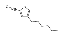 (4-hexylthiophen-2-yl)magnesium chloride结构式