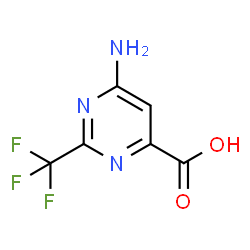 6-AMINO-2-(TRIFLUOROMETHYL)PYRIMIDINE-4-CARBOXYLICACID结构式