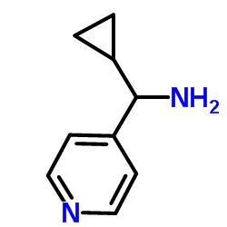 1-环丙基-1-(4-吡啶基)甲胺结构式