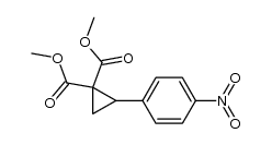 dimethyl 2-(4-nitrophenyl)cyclopropane-1,1-dicarboxylate结构式