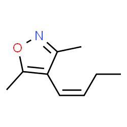 Isoxazole, 4-(1-butenyl)-3,5-dimethyl-, (Z)- (9CI) Structure