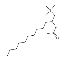 2-acetoxy-1-(trimethylsilyl)dodecane结构式