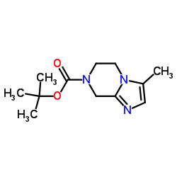 2-Methyl-2-propanyl 3-methyl-5,6-dihydroimidazo[1,2-a]pyrazine-7(8H)-carboxylate Structure