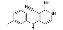 2-amino-4-(3-methylanilino)pyridine-3-carbonitrile Structure