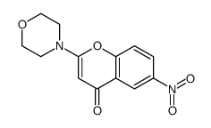 2-morpholin-4-yl-6-nitrochromen-4-one Structure