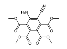 tetramethyl 5-amino-6-cyanobenzene-1,2,3,4-tetracarboxylate Structure