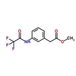 Methyl {3-[(trifluoroacetyl)amino]phenyl}acetate结构式