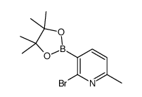 2-Bromo-6-methylpyridine-3-boronic acid pinacol ester Structure