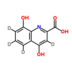 Xanthurenic acid-d4 structure