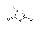 1,4-dimethyl-5-oxo-1,2,4-triazol-3-olate结构式