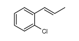 1-(2-chlorophenyl)-trans-1-propene结构式