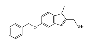 (5-(benzyloxy)-1-methyl-1H-indol-2-yl)methanamine结构式