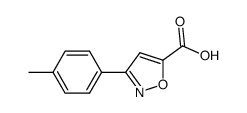 3-(4-methylphenyl)isoxazole-5-carboxylic acid Structure