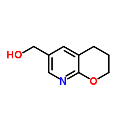 3,4-Dihydro-2H-pyrano[2,3-b]pyridin-6-ylmethanol结构式