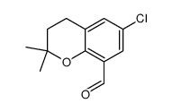 6-chloro-2,2-dimethyl-3,4-dihydro-2H-chromene-8-carbaldehyde Structure