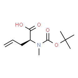 (S)-2-((tert-Butoxycarbonyl)(methyl)amino)pent-4-enoic acid Structure