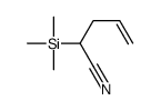2-trimethylsilylpent-4-enenitrile结构式