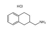 C-(1,2,3,4-tetrahydro-[2]naphthyl)-methylamine, hydrochloride结构式