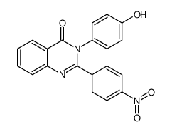 3-(4-hydroxyphenyl)-2-(4-nitrophenyl)quinazolin-4-one Structure