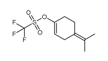 trifluoromethanesulfonic acid 4-isopropylidenecyclohex-1-enyl ester Structure