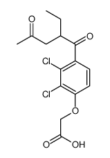 2-[2,3-dichloro-4-(2-ethyl-4-oxopentanoyl)phenoxy]acetic acid Structure