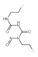 1-(2-chloroethyl)-3-(2-chloroethylcarbamoyl)-1-nitroso-urea结构式