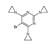 2,4,6-tris(aziridin-1-yl)-5-bromopyrimidine结构式