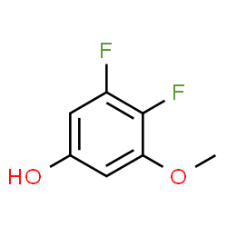 3,4-Difluoro-5-methoxyphenol结构式