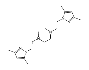 3,6-dimethyl-1,8-(3,5-dimethyl-1-pyrazolyl)-3,6-diazaoctane结构式