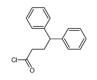 Chlorure de l' acide diphenyl-4,4 butyrique Structure