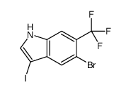 5-Bromo-3-iodo-6-(trifluoromethyl)-1H-indole图片