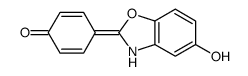 4-(5-hydroxy-3H-1,3-benzoxazol-2-ylidene)cyclohexa-2,5-dien-1-one结构式