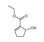 ethyl (R)-5-hydroxycyclopent-1-enecarboxylate Structure