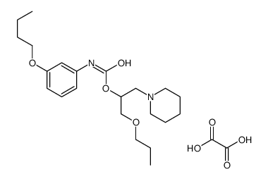 oxalic acid, [1-(1-piperidyl)-3-propoxy-propan-2-yl] N-(3-butoxyphenyl )carbamate结构式
