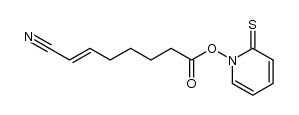 1-[[(6-cyano-5-hexenyl)carbonyl]oxy]-2-(1H)-pyridinethione Structure