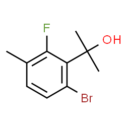 2-(6-Bromo-2-fluoro-3-methylphenyl)propan-2-ol Structure