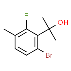 2-(6-Bromo-2-fluoro-3-methylphenyl)propan-2-ol structure