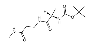 t-Boc-L-Ala-β-Ala-NHMe结构式