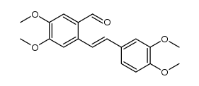 (E)-2-(3,4-dimethoxystyryl)-4,5-dimethoxybenzaldehyde结构式